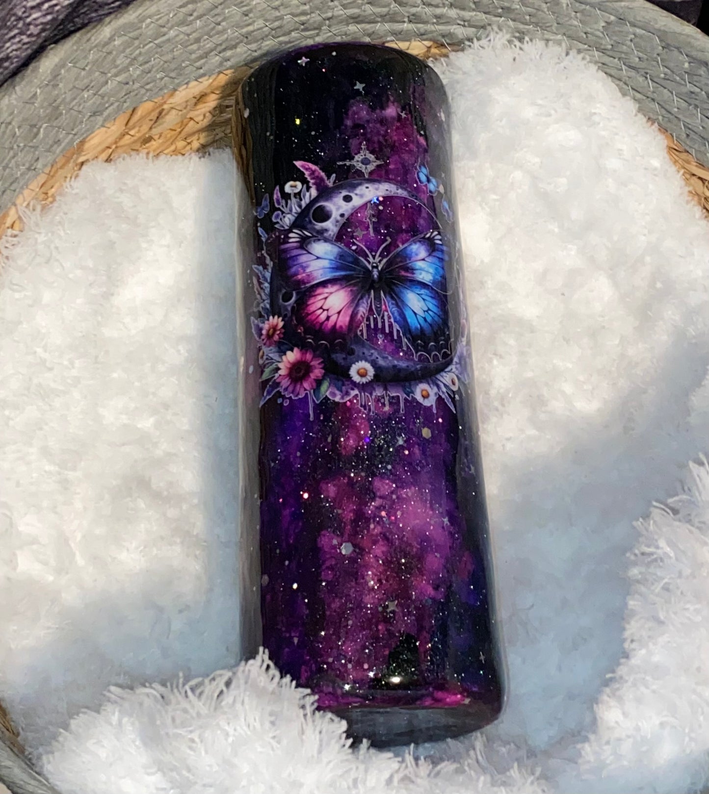 Galaxy Butterfly & Moon