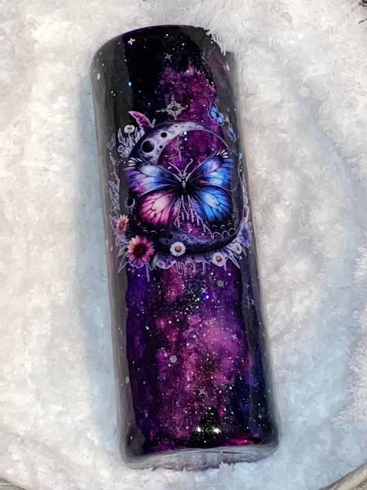 Galaxy Butterfly & Moon