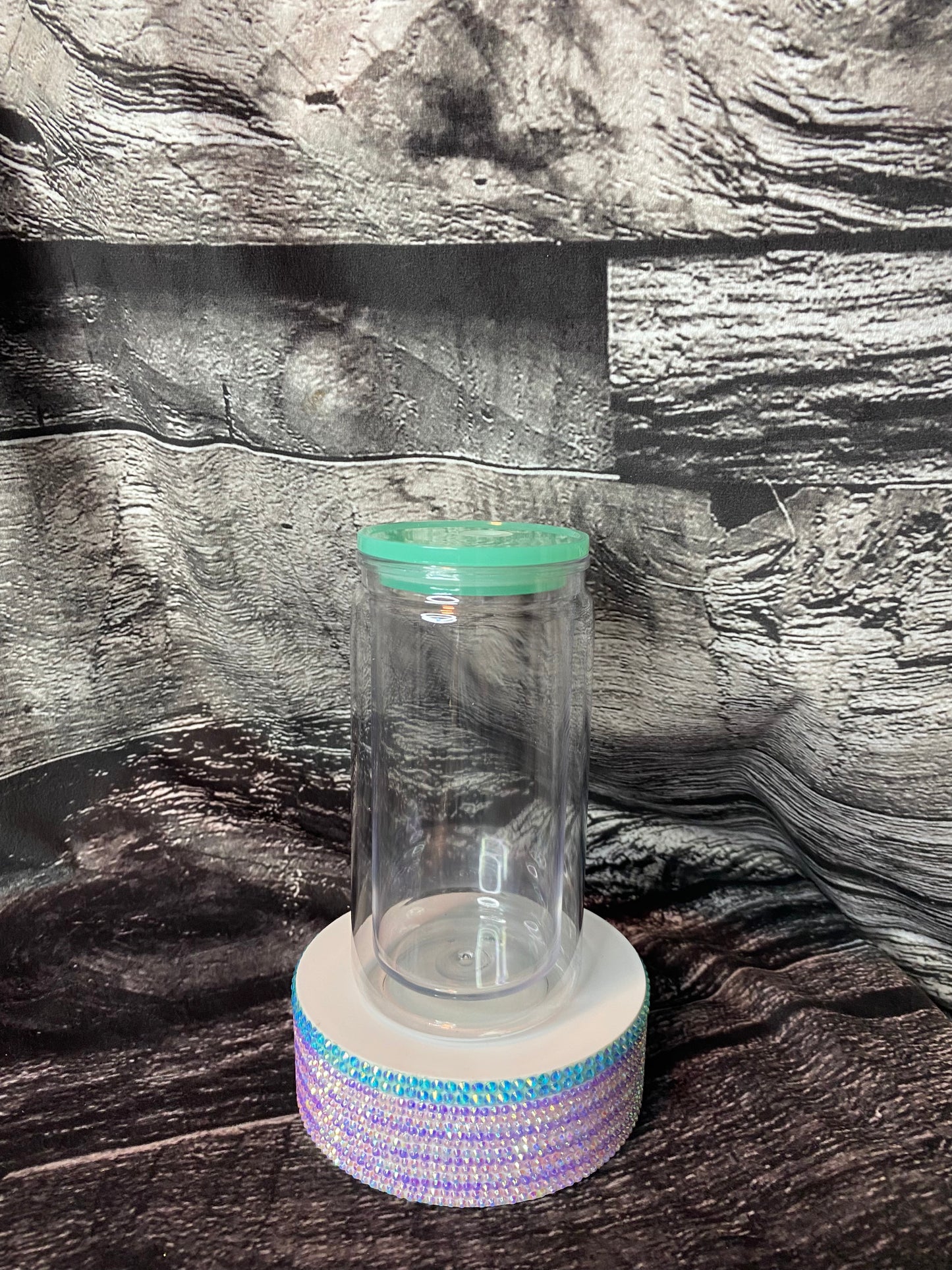 Made to order glitter snow-globe can tumblers