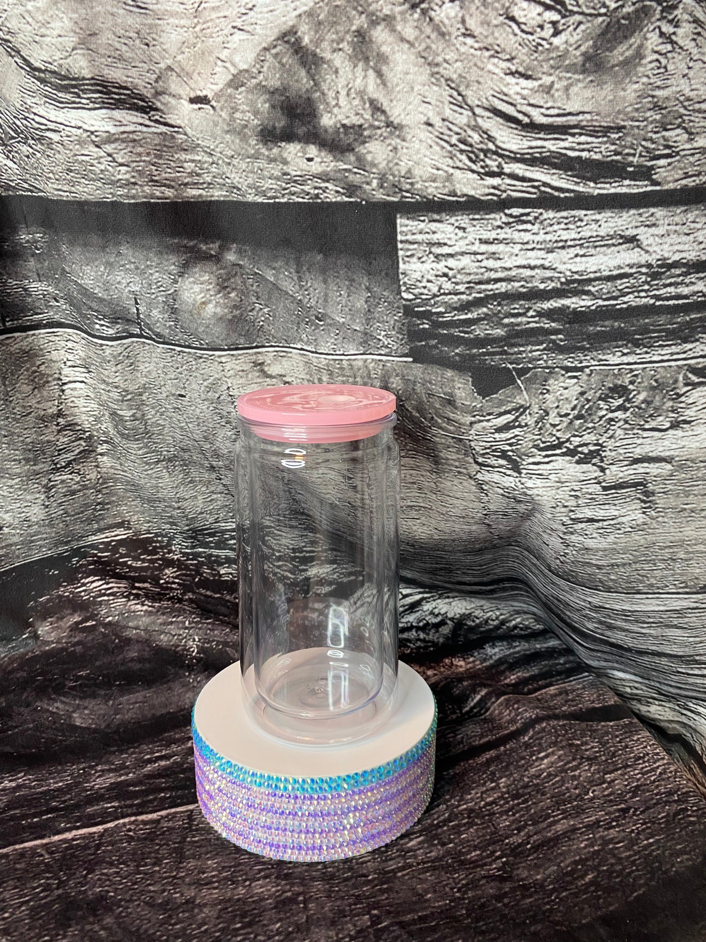 Made to order glitter snow-globe can tumblers