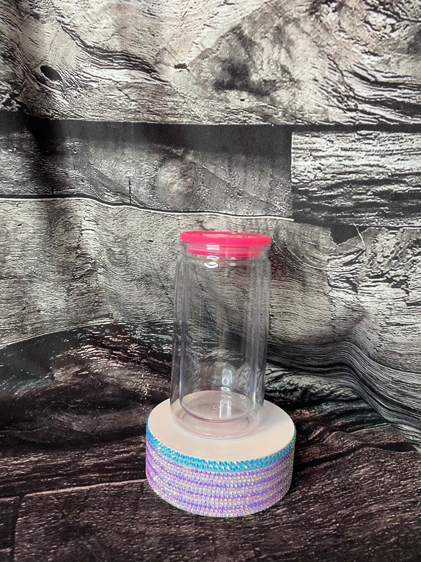 Made to order glitter snow-globe can tumblers